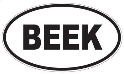 BEEK - Oval Magnet