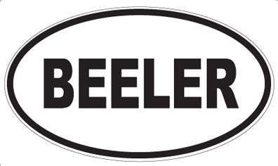 BEELER - Oval Magnet
