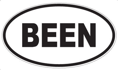 BEEN - Oval Magnet