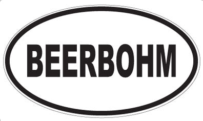 BEERBOHM - Oval Magnet
