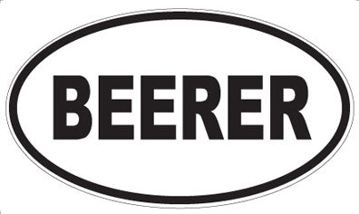 BEERER - Oval Magnet