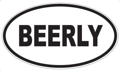 BEERLY - Oval Magnet