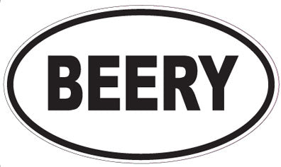 BEERY - Oval Sticker
