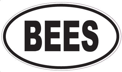 BEES - Oval Sticker