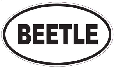 BEETLE - Oval Sticker