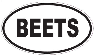 BEETS - Oval Sticker