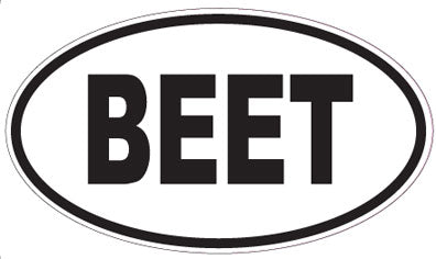 BEET - Oval Sticker