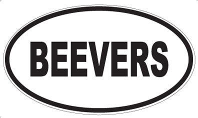 BEEVERS - Oval Magnet