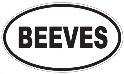 BEEVES - Oval Sticker