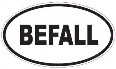 BEFALL - Oval Sticker