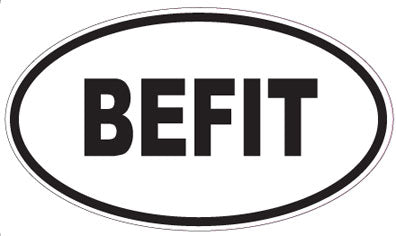BEFIT - Oval Sticker