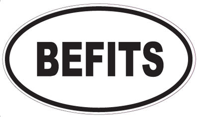 BEFITS - Oval Sticker