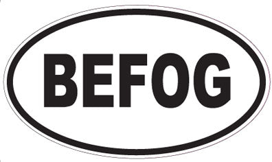 BEFOG - Oval Magnet