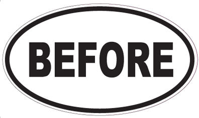 BEFORE - Oval Sticker