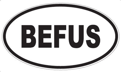 BEFUS - Oval Magnet