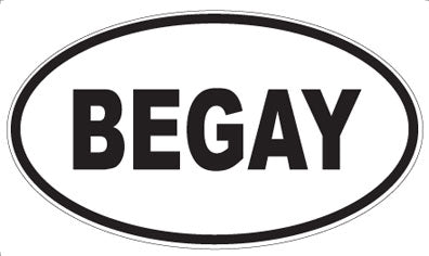 BEGAY - Oval Magnet