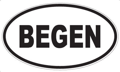 BEGEN - Oval Magnet