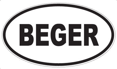BEGER - Oval Magnet