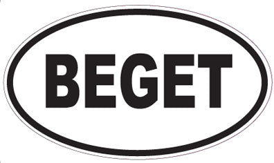 BEGET - Oval Sticker