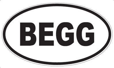 BEGG - Oval Magnet