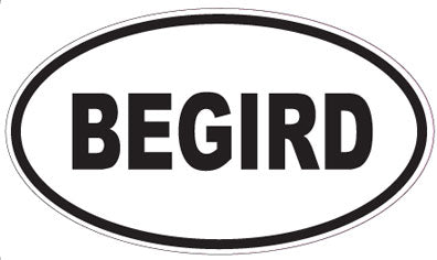 BEGIRD - Oval Sticker