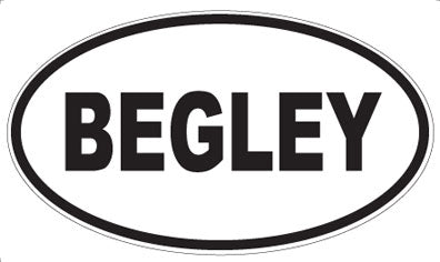 BEGLEY - Oval Magnet