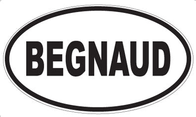 BEGNAUD - Oval Magnet
