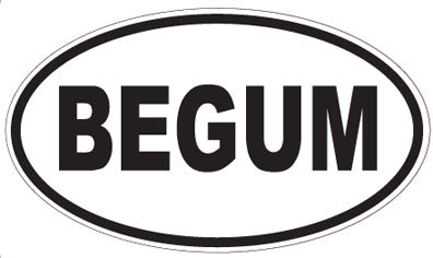 BEGUM - Oval Magnet
