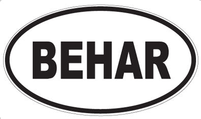 BEHAR - Oval Magnet