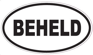 BEHELD - Oval Sticker