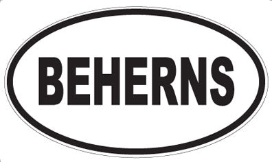 BEHERNS - Oval Magnet