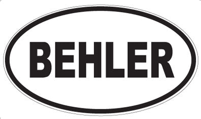 BEHLER - Oval Magnet