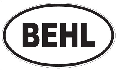 BEHL - Oval Magnet