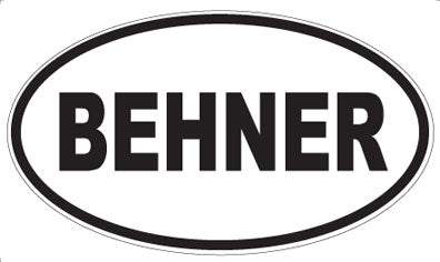 BEHNER - Oval Magnet