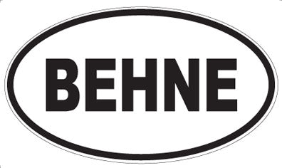 BEHNE - Oval Magnet