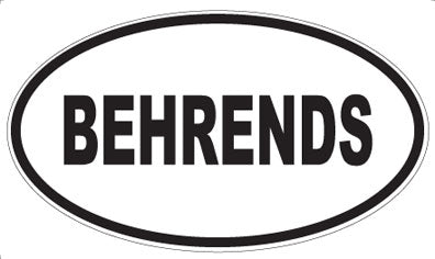 BEHRENDS - Oval Magnet