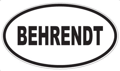 BEHRENDT - Oval Magnet