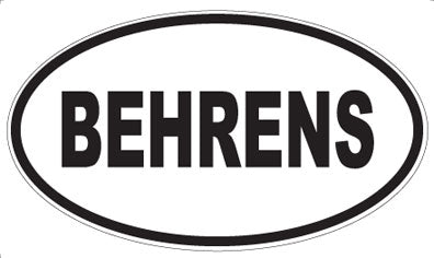 BEHRENS - Oval Magnet