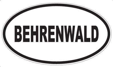 BEHRENWALD - Oval Magnet