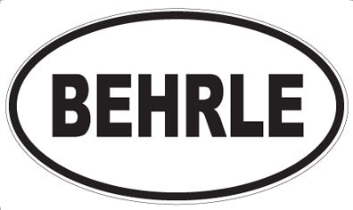 BEHRLE - Oval Magnet