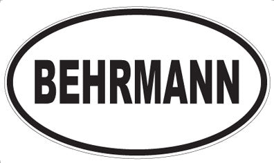 BEHRMANN - Oval Magnet