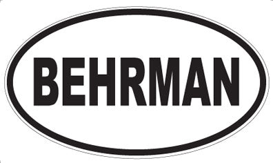 BEHRMAN - Oval Magnet