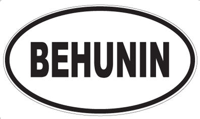 BEHUNIN - Oval Magnet