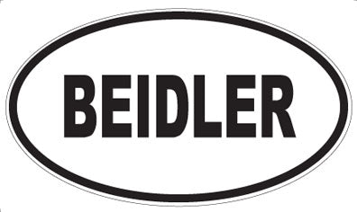 BEIDLER - Oval Magnet