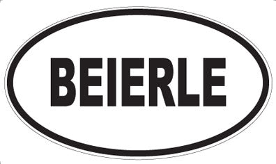 BEIERLE - Oval Magnet