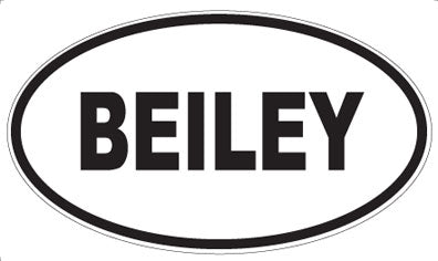 BEILEY - Oval Magnet