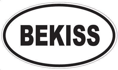 BEKISS - Oval Sticker