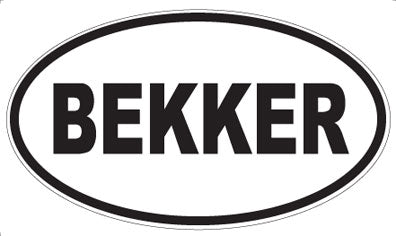 BEKKER - Oval Magnet