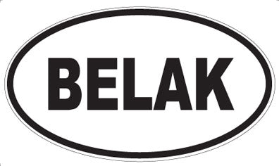 BELAK - Oval Magnet