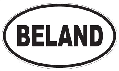 BELAND - Oval Magnet